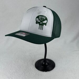Tristate Punisher Skull Richardson 112 Trucker‎ Hat Cap Green White